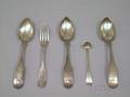 Five Pieces of American Coin Silver Flatware