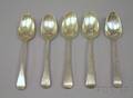 Five Georgian Sterling Silver Table Spoons