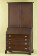 Mid Atlantic States Chippendale cherry 3part secretary bookcase ca 1790