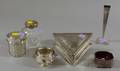 Six Sterling and Silver Plated Tableware and Vanity Items