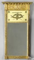 American Federal giltwood mirror ca 1820