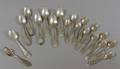 Nineteen American Coin Silver Spoons