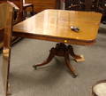 Regencystyle Mahogany and Mahogany Veneer Pedestalbase Dining Table