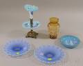 Five Pieces of Assorted Victorian Art Glass