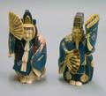 Pair of Japanese Polychrome Figures
