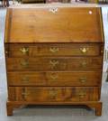 Chippendale Maple and Pine Slantlid Desk