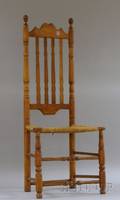 Bannisterback Side Chair with Woven Rush Seat