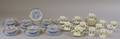 Japanese Bird and Floral Decorated Porcelain Set of Six Tea Cups and Seven Saucers and a Set of Twelve Royal W