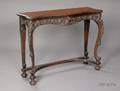 Rococo Revival Carved Mahogany Console Table