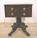 Philadelphia Empire mahogany work table ca 1840