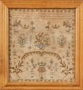 Framed English Needlework Sampler