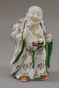 Samsontype Porcelain Figure of an Asian Man with Continental Armorial Crest