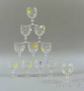 Set of Eleven English Colorless Cut Glass Goblets