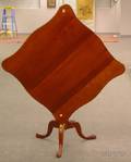 Chippendale Cherry Serpentine Tilttop Tea Table