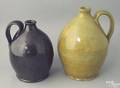 Pennsylvania redware jug 19th c