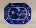 Podmore Walker  Co Flow Blue Manila Pattern Ironstone Platter