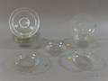 Set of Twelve Colorless Wheelcut Glass Soup Bowls