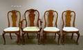 Set of Eight Queen Anne Style Carved Mahogany Dining Chairs