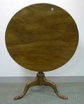 Chippendale Carved Mahogany Tilttop Tea Table
