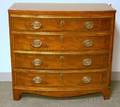Baker Furniture Regencystyle Inlaid Fruitwood Veneer Bowfront Chest