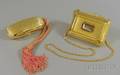 Two Goldtone Hardcase Purses