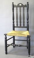 New England banister back side chair