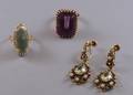 Three Gemset Jewelry Items