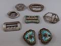 Group of Assorted Antique Buckles and a BuckleForm Brooch