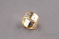 18kt Tricolor Gold Fusion Ring Georg Jensen