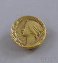 Art Nouveau 14kt Gold Pin Krementz  Co