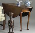 New England Queen Anne maple drop leaf table ca 1750