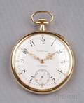 18kt Gold Open Face Pocket Watch Tiffany  Co Patek Philippe