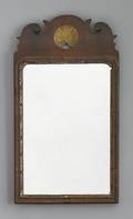 Queen Anne mahogany looking glass ca 1750
