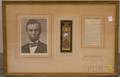 Framed Group of Abraham Lincoln Related Items