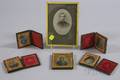 Five Ambrotype and Tintype Portrait Photographs and a Small Framed Portrait Photograph of a Man in Uniform