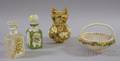 Four Glass and Ceramic Decorative Items