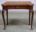British Mahogany and Mahogany Veneer Games Table with Drawer