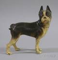 Painted Cast Iron Boston Terrier Doorstop