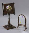 Two 19th Century Inlaid Dressing Mirrors on Stands
