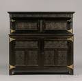 Jacobeanstyle Carved and Ebonized Oak Court Cupboard
