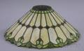 Conical Leaded Slag Glass Lamp Shade
