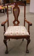 Asian Export Victorianstyle Carved Hardwood Armchair