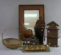 Eight Assorted Wooden and Decorative Items