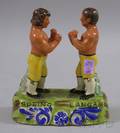 Staffordshiretype Boxers SpringLangan Figural Group