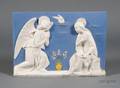Della Robbia Style Faience Plaque of The Annunciation