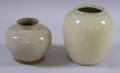Two Asian Glazed Stoneware Storage Jars