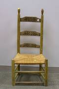 Paint Decorated Ladderback Side Chair