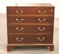 Georgian Mahogany and Mahogany Veneer FourDrawer Chest