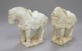 Pair of Asian White Hardstone Horses