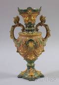 Neoclassical Design Schiller Majolica Vase